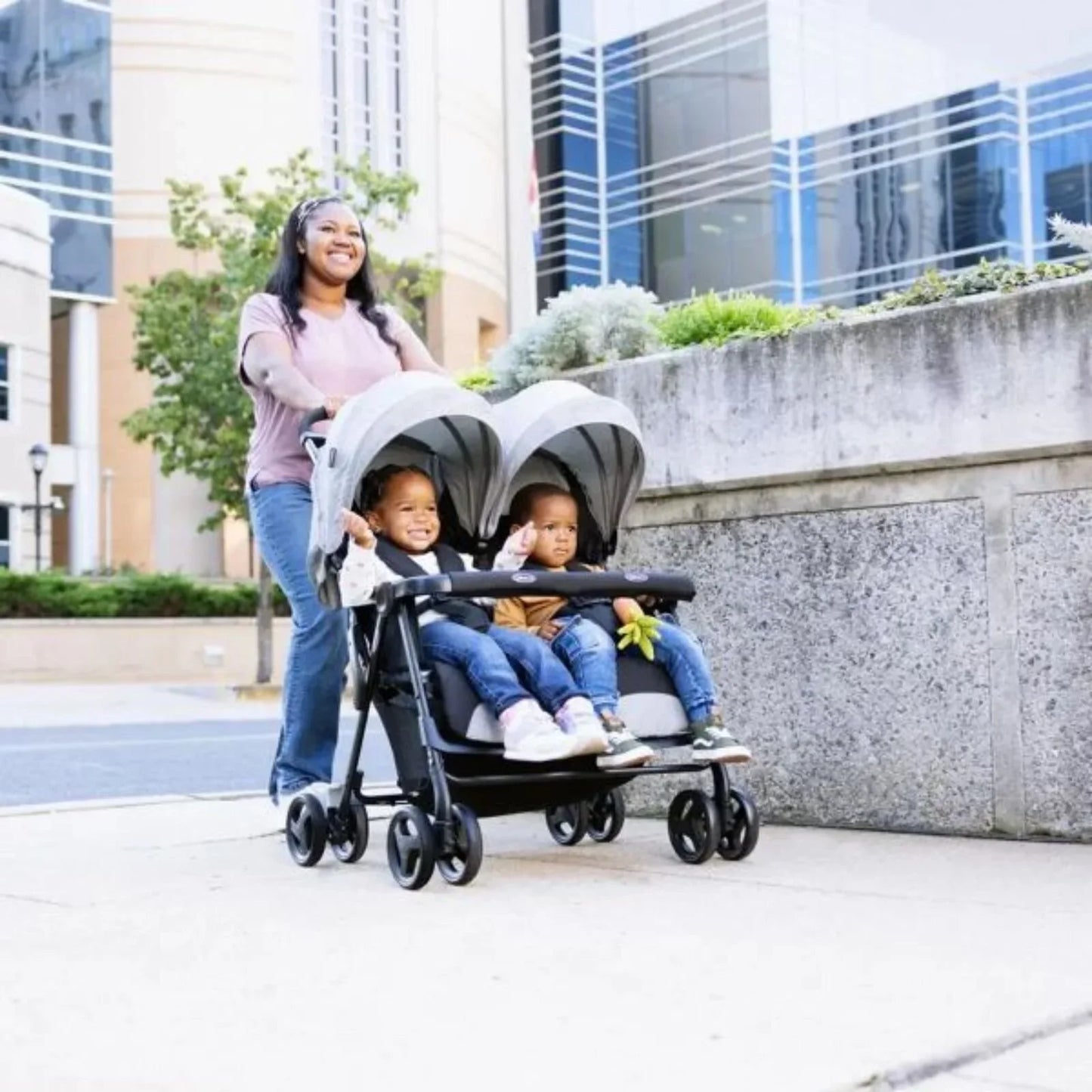 Graco DuoRider Double Pushchair - Steeple Grey