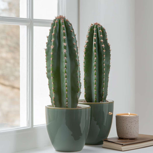 Candelabra tree cactus - 2 pcs. - Euphorbia ingens - Height 40-50cm - ⌀18cm