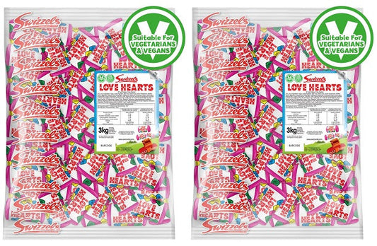 2 x Swizzels Love Hearts Mini Rolls