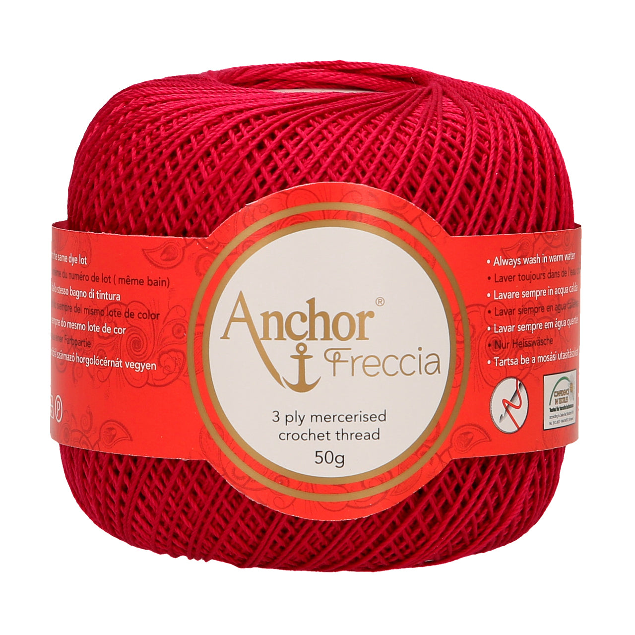 Anchor Freccia 100% Cotton Crochet Yarn - Thickness 16 50gr