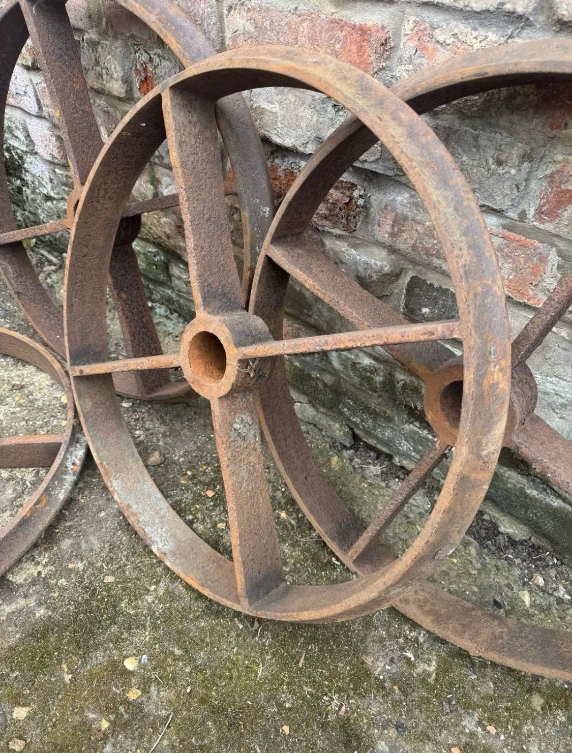 Large Cambridge Roller Wheels / Antique Salvage / Shepherds Hut Wheels Set Of 4