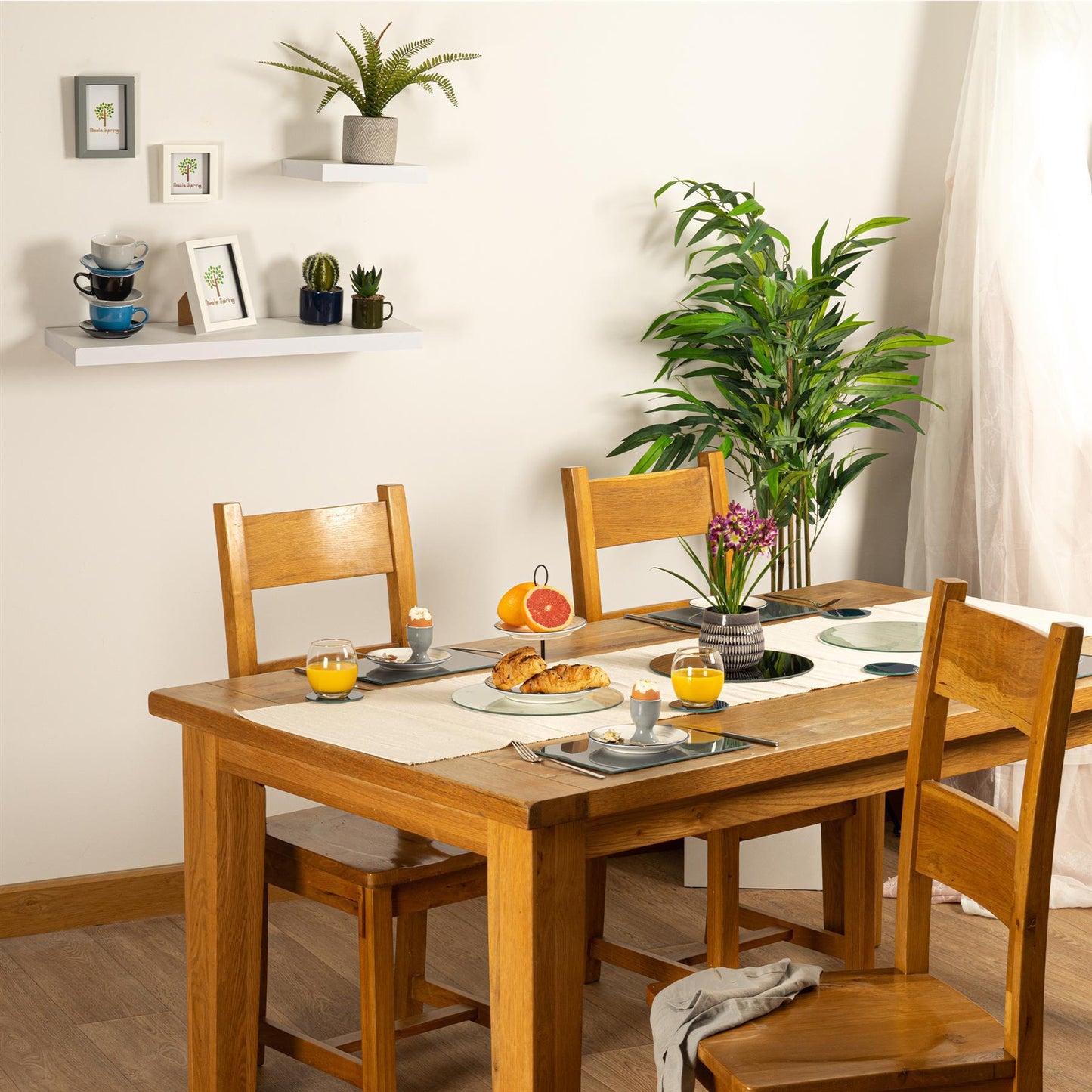 12pc Round Glass Placemats & Coasters Set