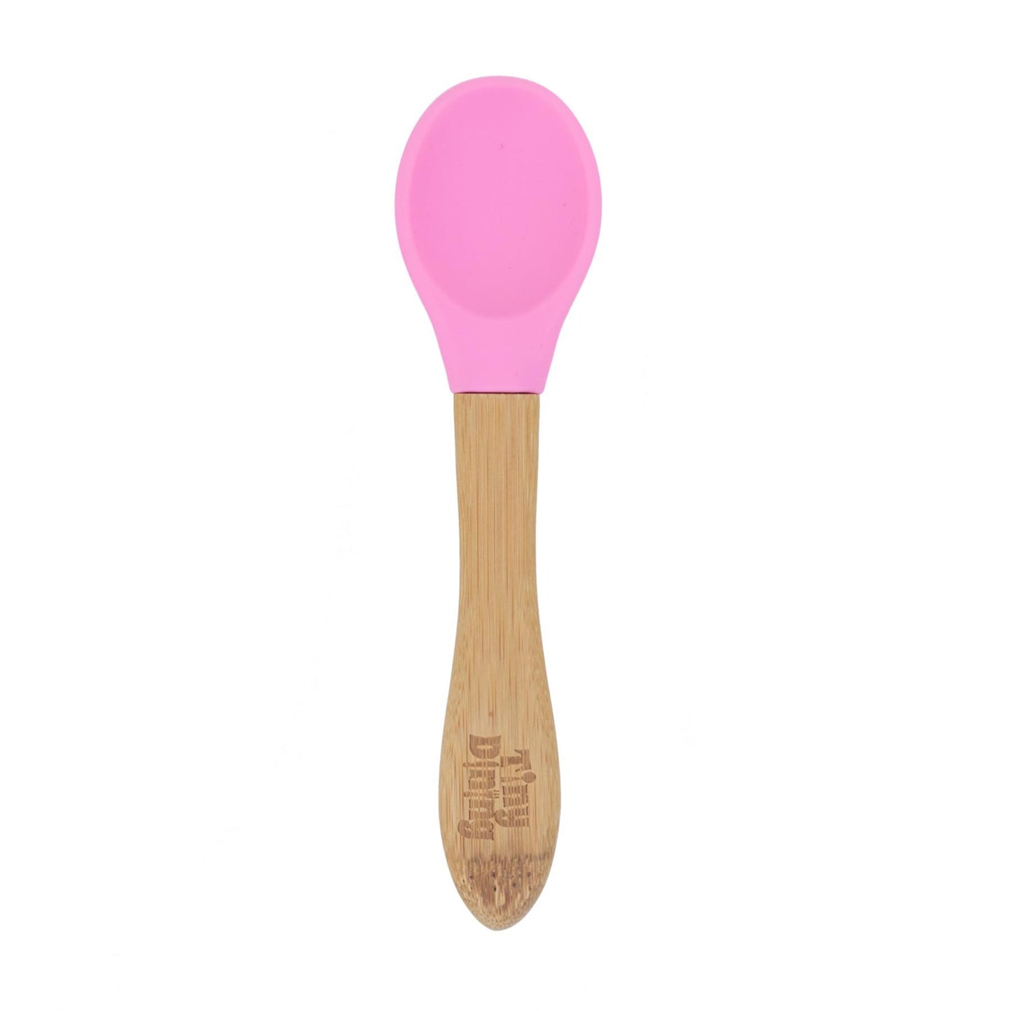 Soft Tip Bamboo Spoon - Silicone Tip