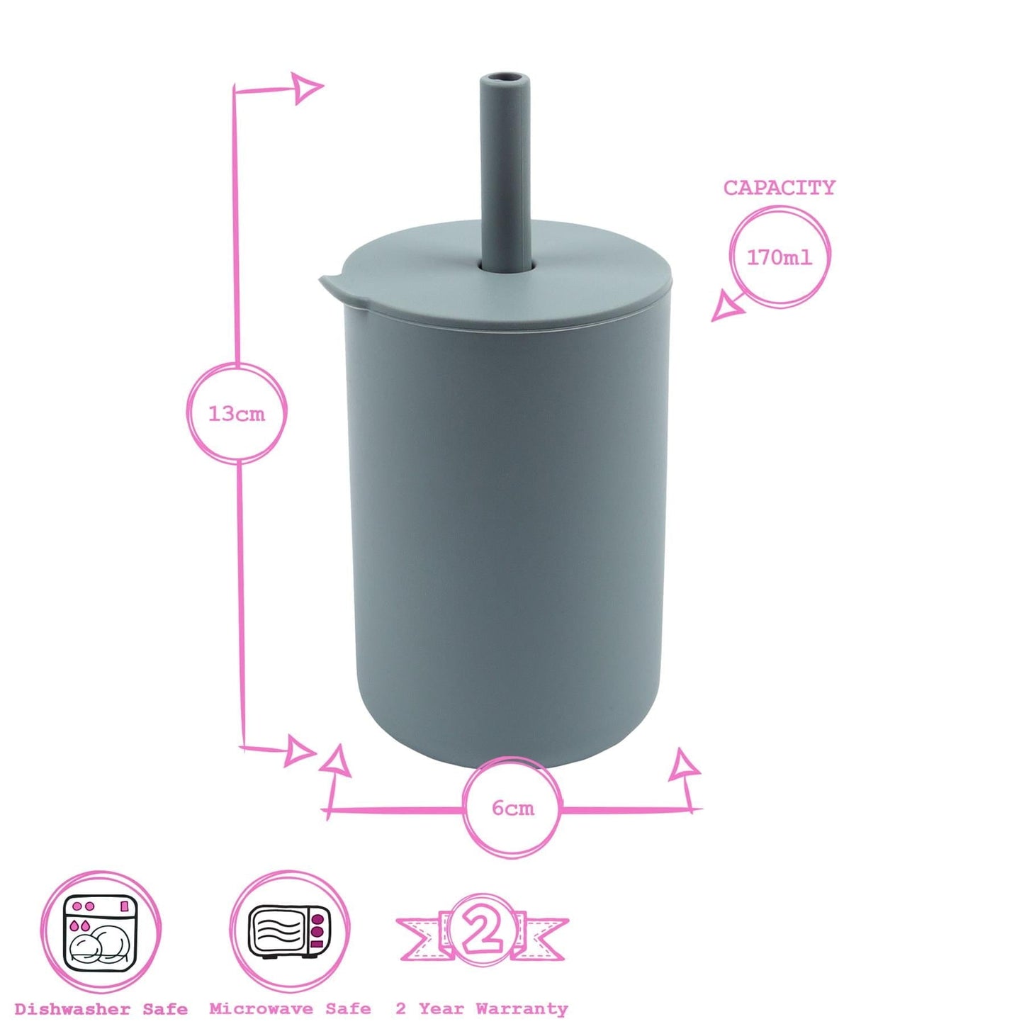 170ml Silicone Baby Training Cup