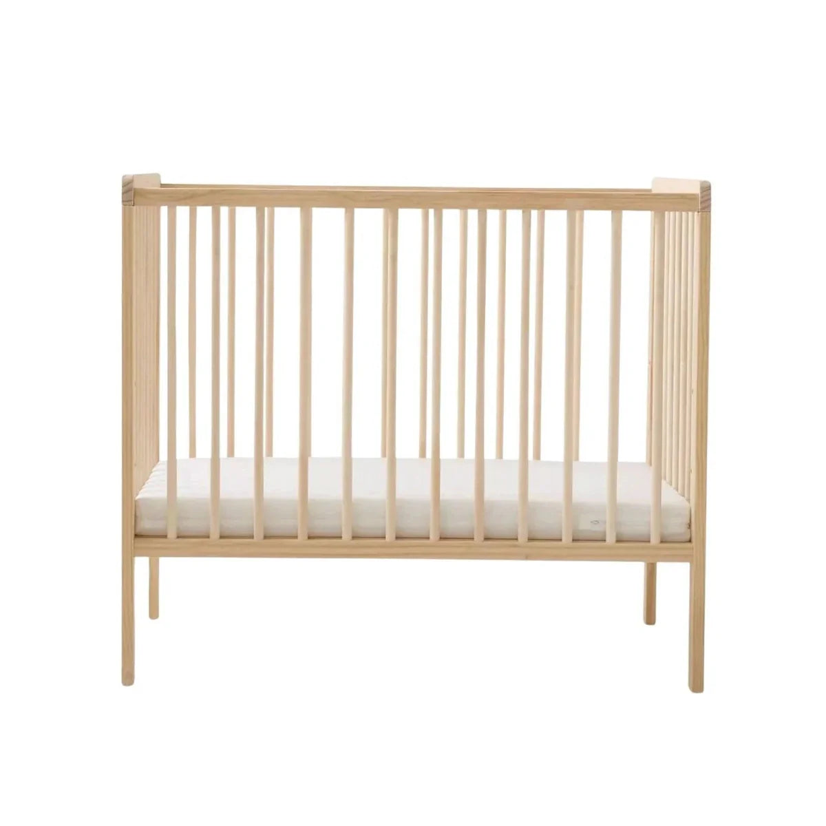 East Coast Space Saver Cot with Mattress Bundle - Natural