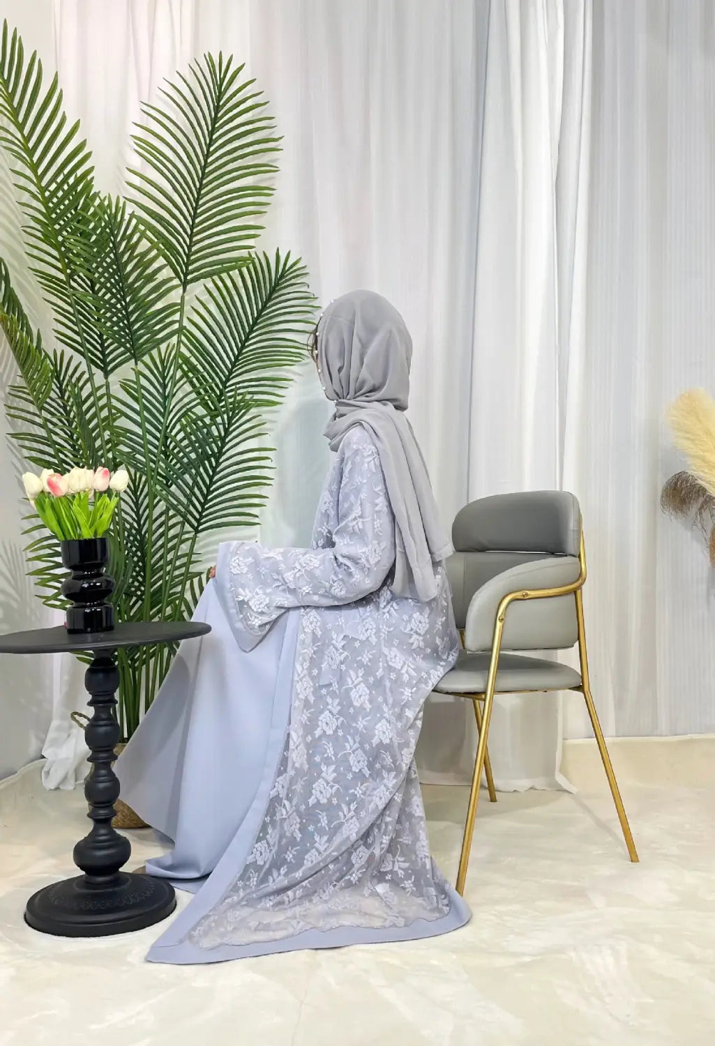 Bell Sleeve Abaya - Professional Elegance