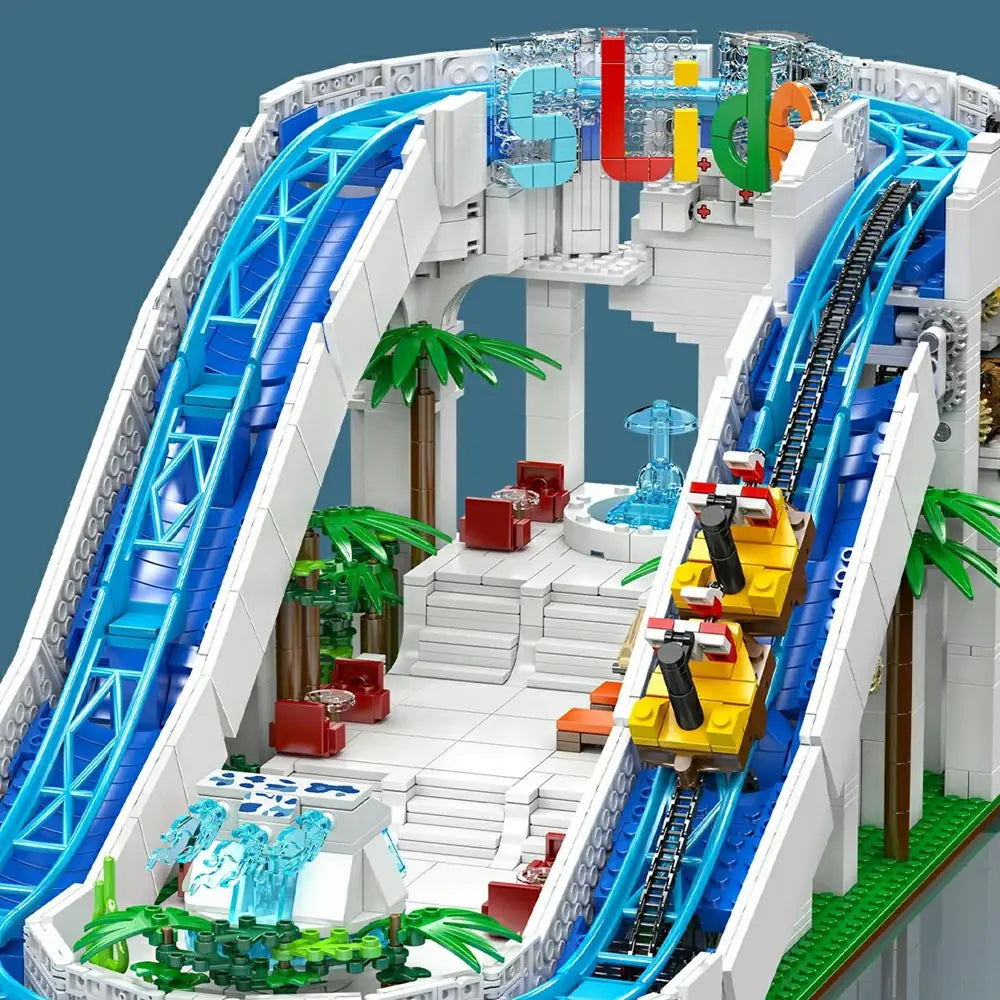 Mould King Amusements Log Ride Water Slide 11021