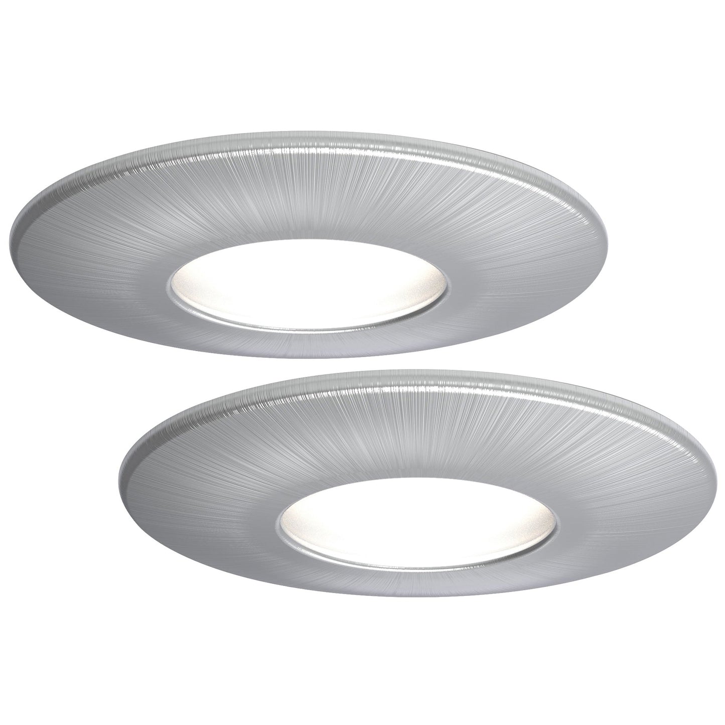 4lite WiZ Connected Fire-Rated IP65 GU10 Smart LED Downlight - Satin Chrome