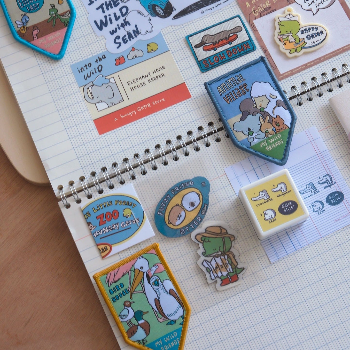 A Gator Life | Bird Insect Embroidery Brooch Badge