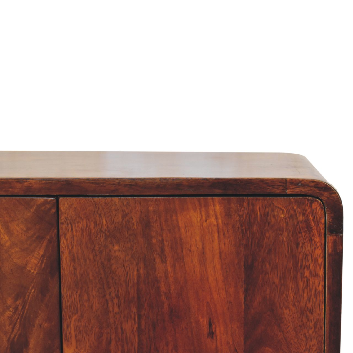 Artisan Furniture Solid Wood Mini Classic Chestnut Cabinet, 2 Doors, Brown