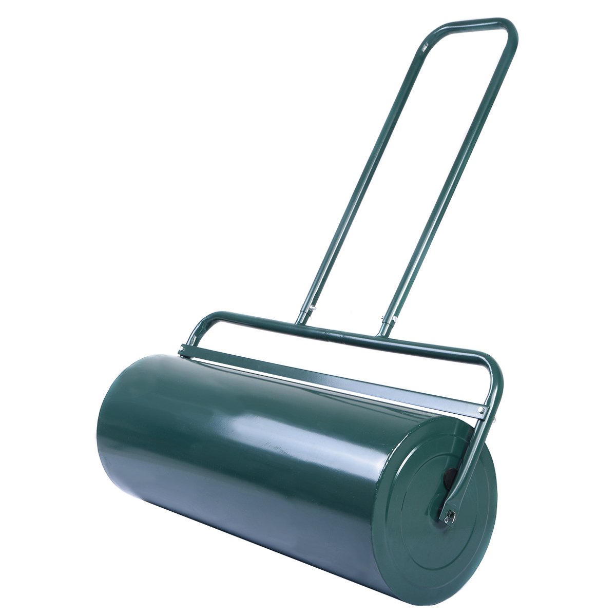 48 L Lawn Roller Steel Lawn Rolling Machine-Black