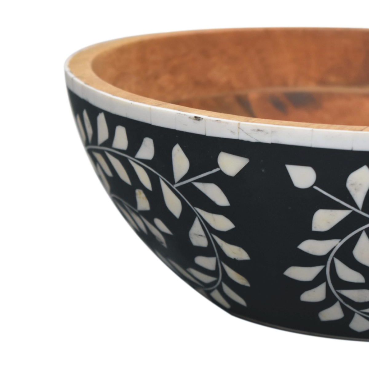 Artisan Furniture Serveware - Floral Resin Inlay Bowl Set