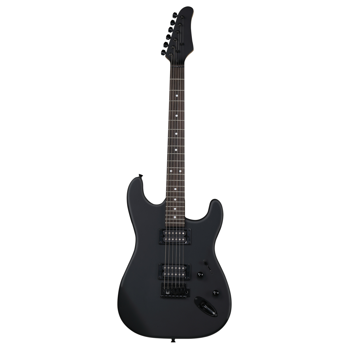 GST 39in Electric Guitar H-H Pickups Black suit for Heavier  Rock