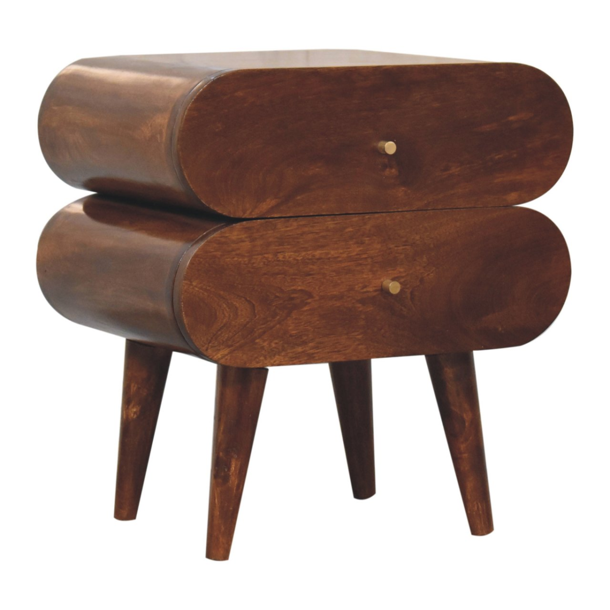 Artisan Furniture Solid Wood Bubble Chestnut Bedside