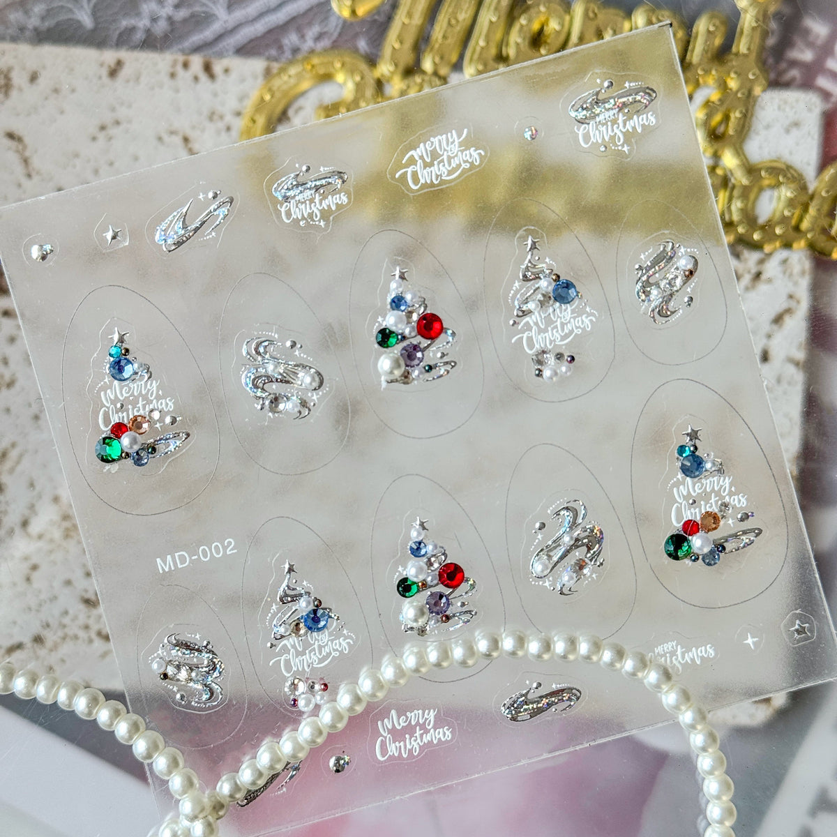 Hello Claws | Merry Christmas Tree Nail Deco Sticker