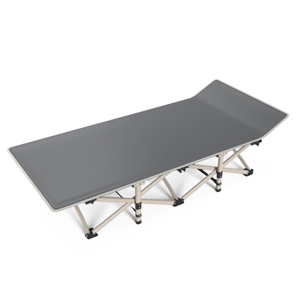 Heavy Duty Single Folding Bed Camping Travel Guest Lightweight