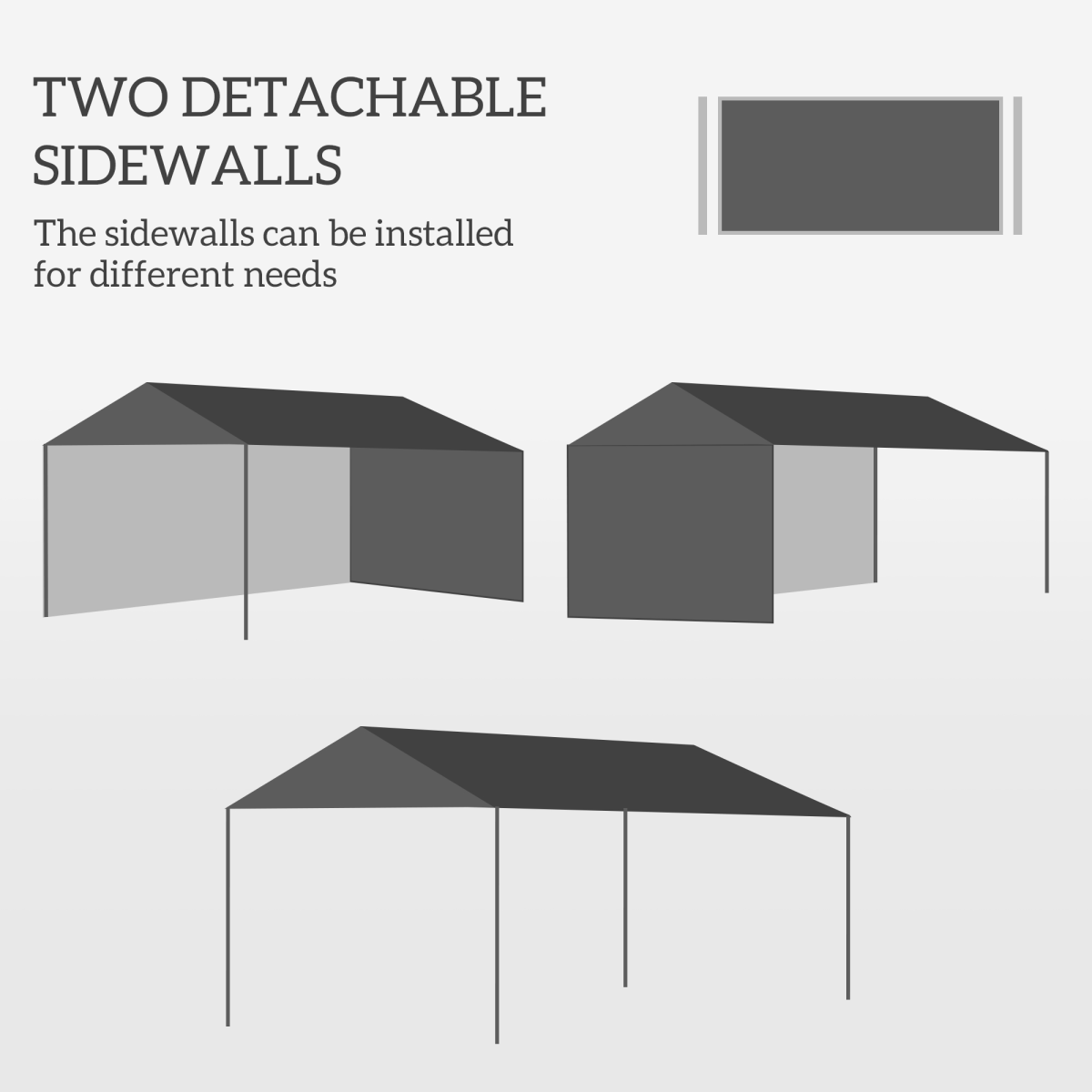 3 x 4 m Garden Gazebo Outdoor Canopy Marquee Party Tent White