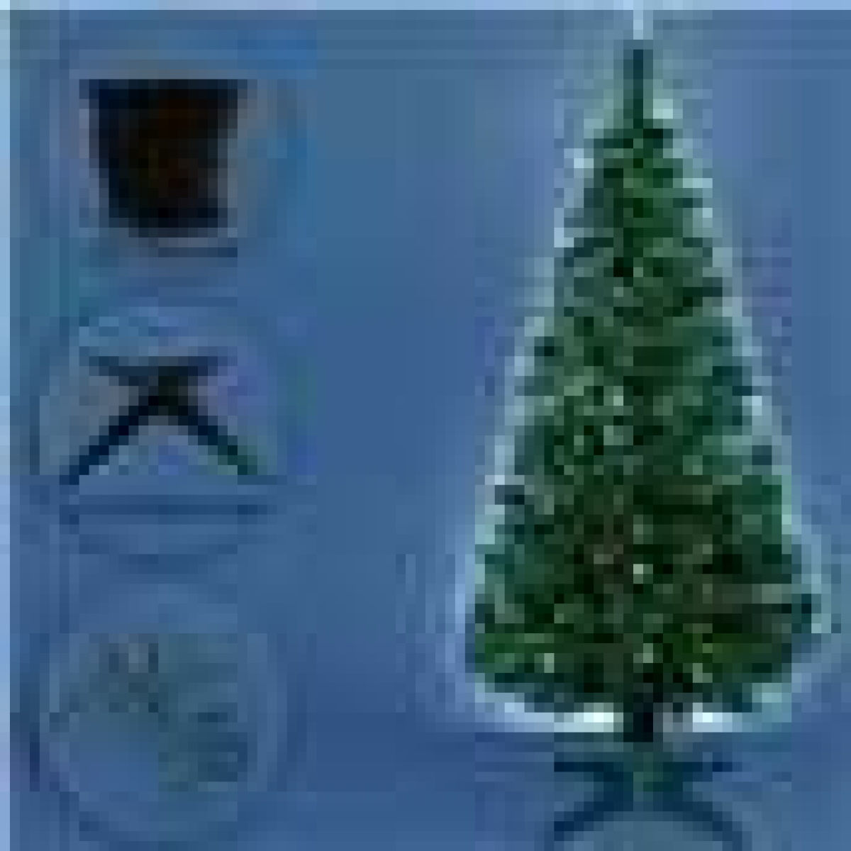 6FT (180CM) FIBRE OPTIC GREEN TREE