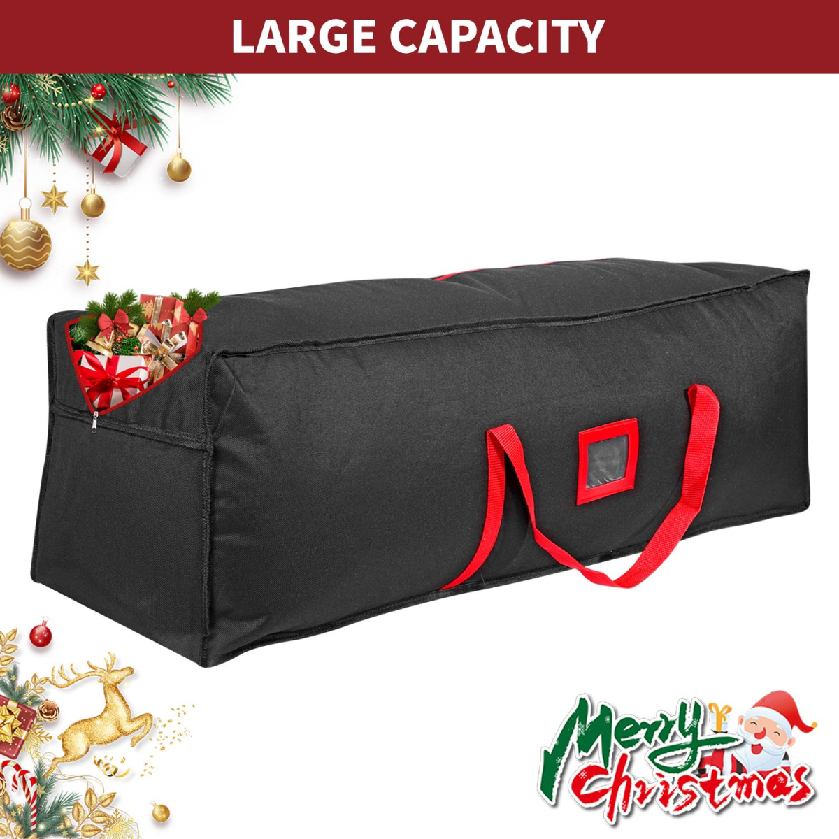VINSANI BLACK XMAS BAG 1010452
