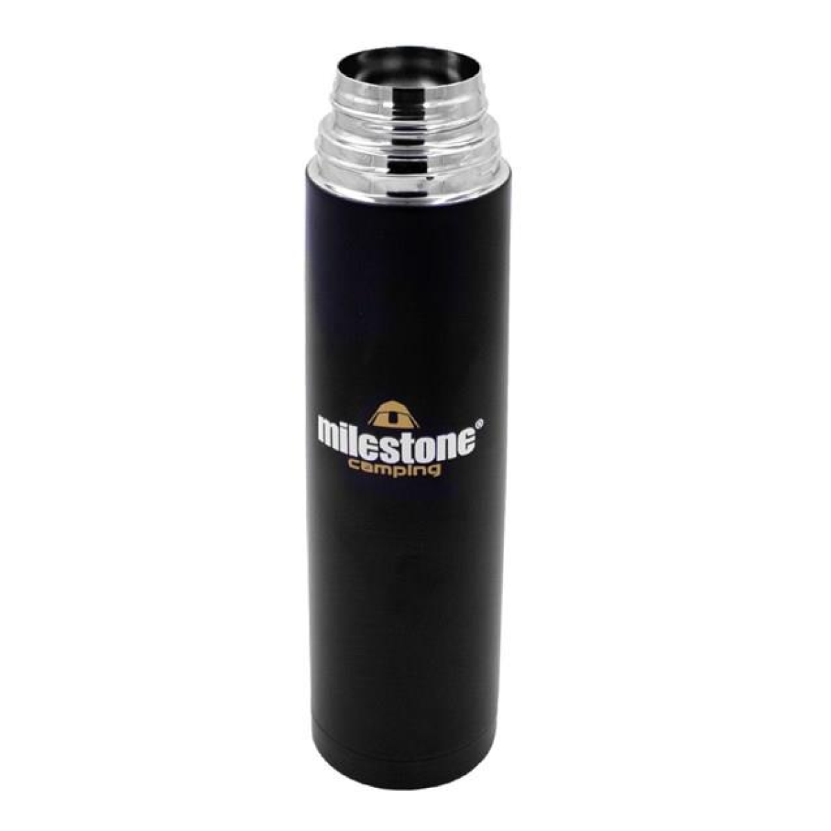 Milestone Double Walled Stainless Steel Flask 1Ltr  - Matte Black Finish