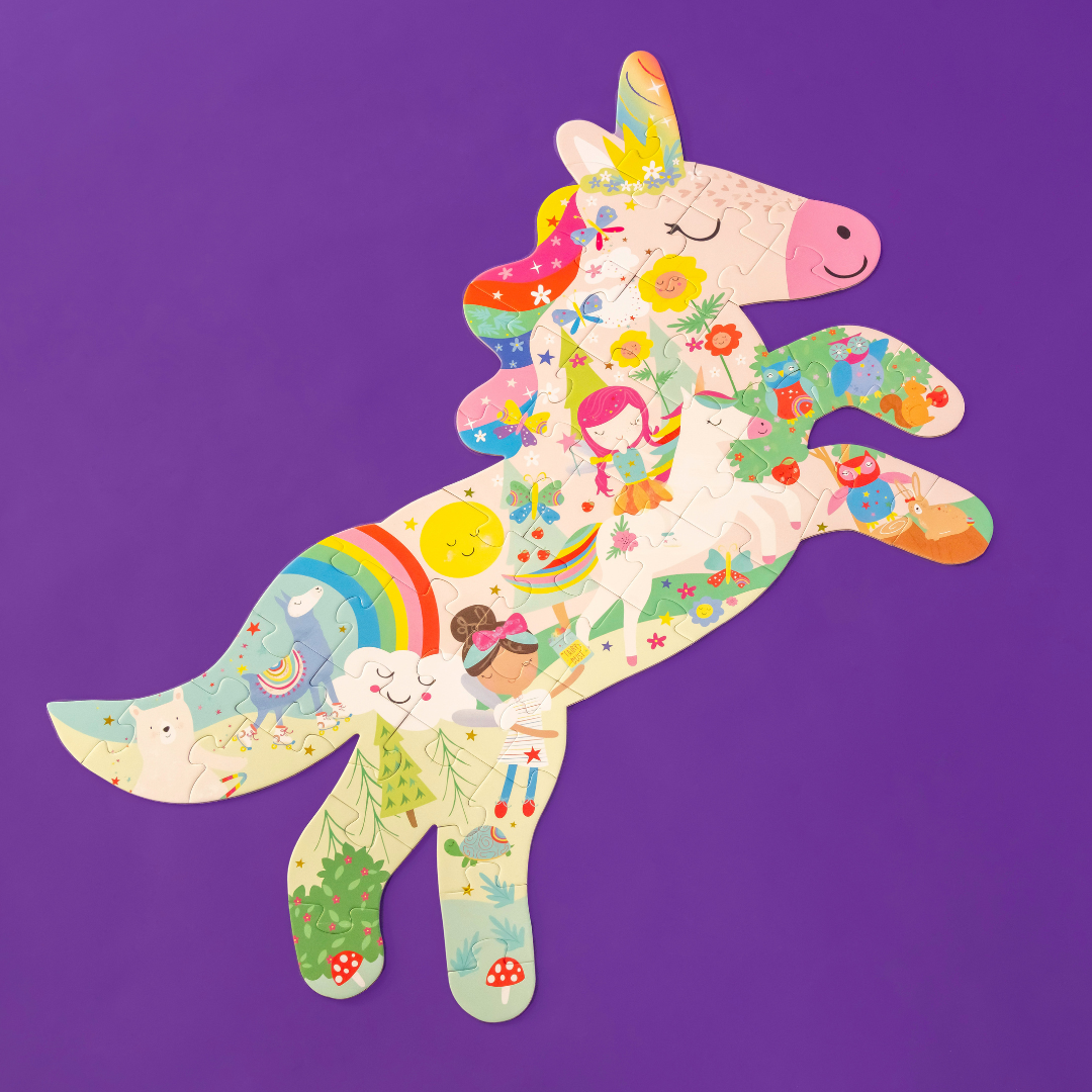 40 Piece Jigsaw - Rainbow Fairy Unicorn