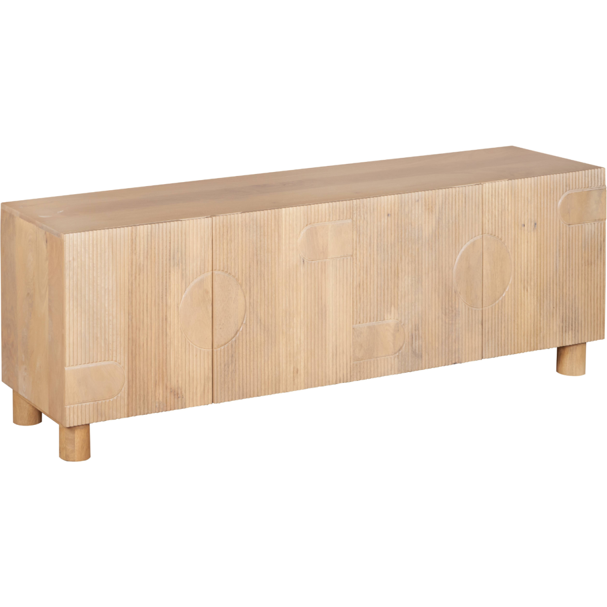 Austin Solid Wood Large Low Board Tv Cabinet