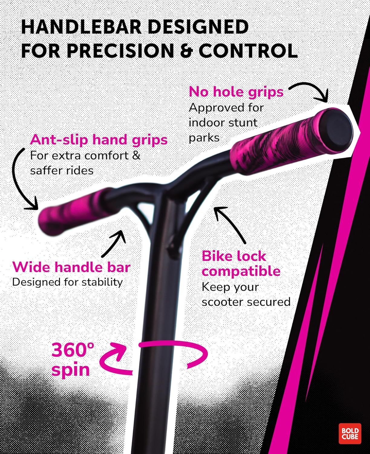 Pink - Deluxe Stunt Scooter