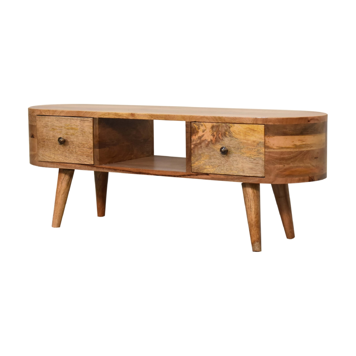 Artisan Furniture Solid Wood Mini Rounded Entertainment Unit