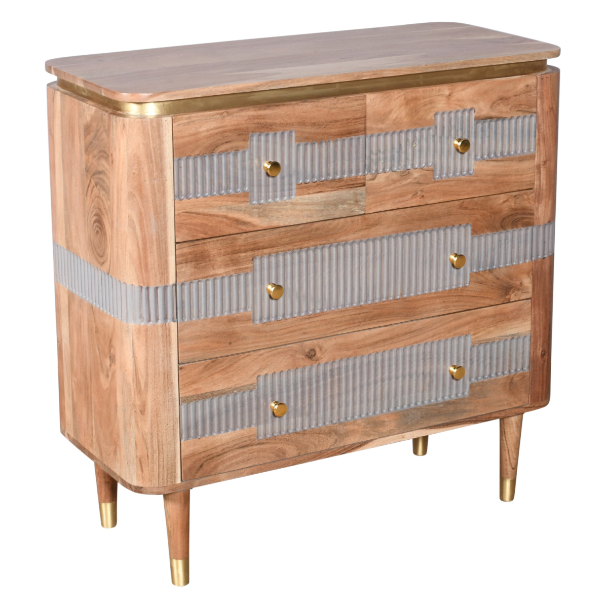 Wilton Acacia Wood 4 Drawers Chest
