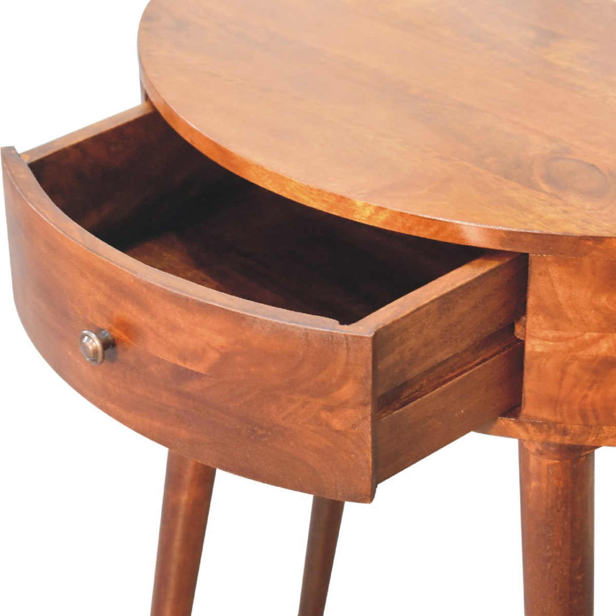 Artisan Furniture Solid Wood Odyssey Console Table, 1 Drawer, Dark Brown