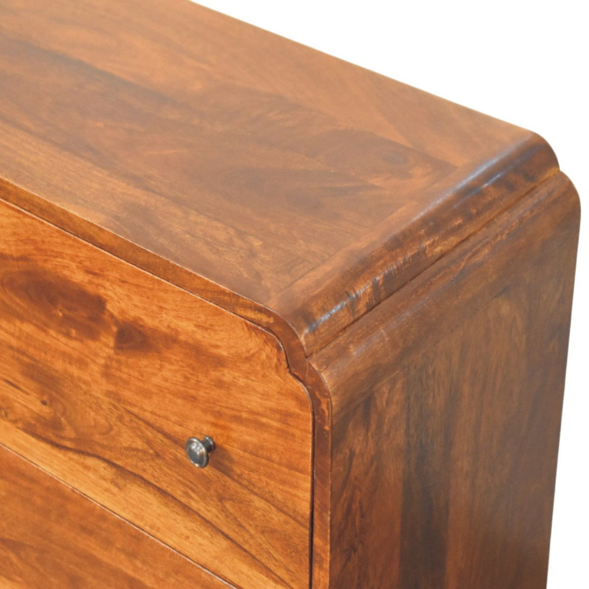 Artisan Furniture Solid Wood Newton Chestnut Chest, 3 Drawers, Dark Brown
