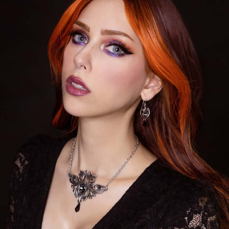 Alchemy Gothic Midnight Memorial Necklace