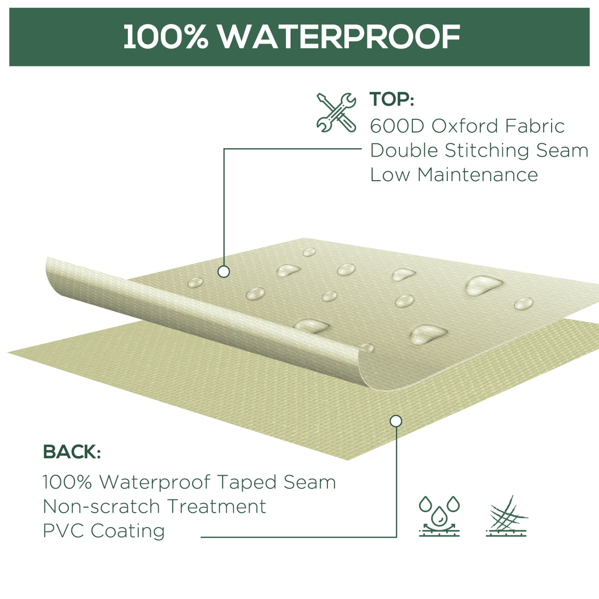 Waterproof Furniture Cover For Single Chair