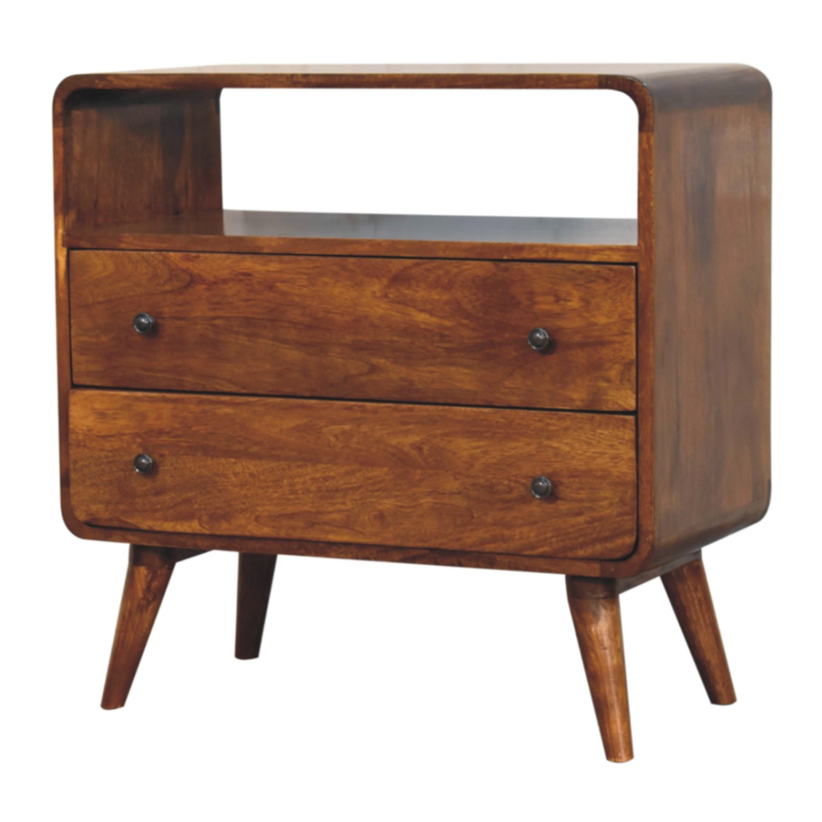Artisan Furniture Solid Wood Curved Nordic Charm Console