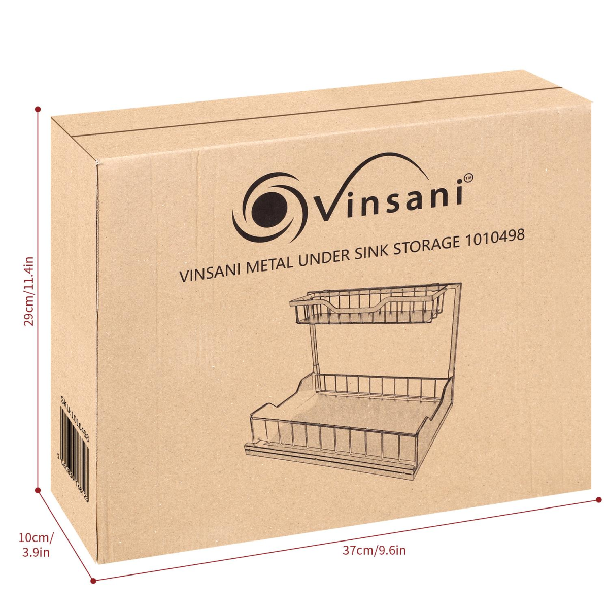 VINSANI METAL UNDER SINK STORAGE 1010498