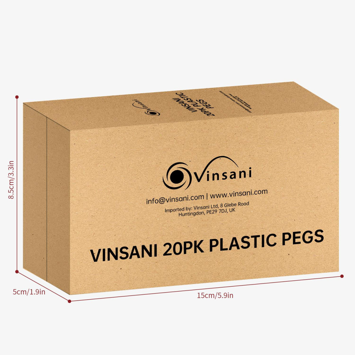 VINSANI 20PK PLASTIC PEGS 1010509