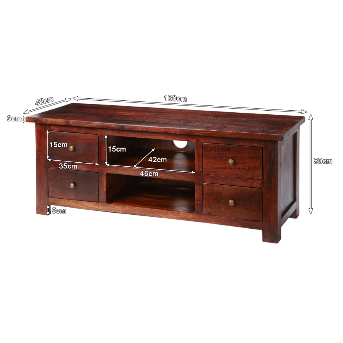 Jaipur Dark Mango Tv Cabinet