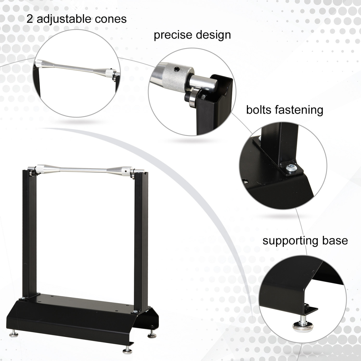 Motorcycle / Bicycle Wheel Balance Stand, Rotating Wheel Durhand