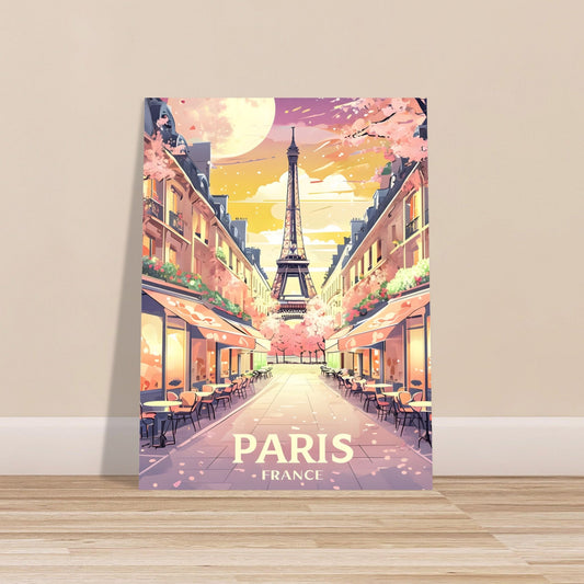 Paris Wall Art – Eiffel Tower Sunset Print