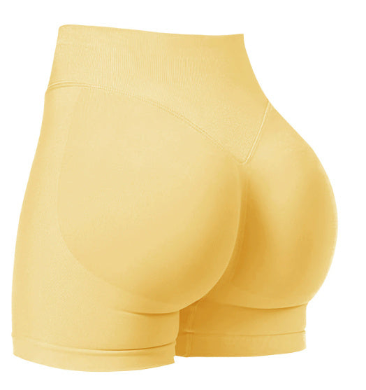 High Waist Yoga Shorts Tight Hip Raise Seamless Quick-drying Pants For Sports Fitness