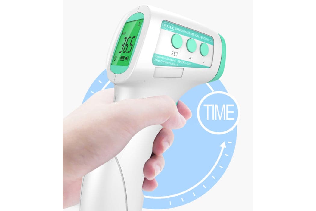 Maile Infrared Forehead Thermometer LCD Display Certified