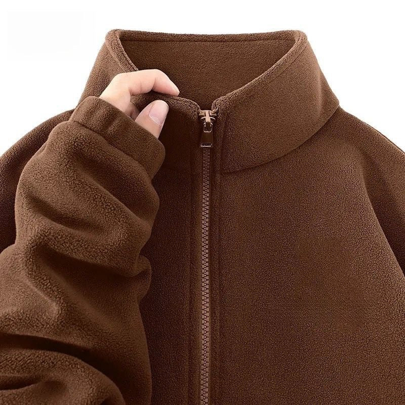 Autumnwinter Casual Thickened Double-sided Fleece Jacket