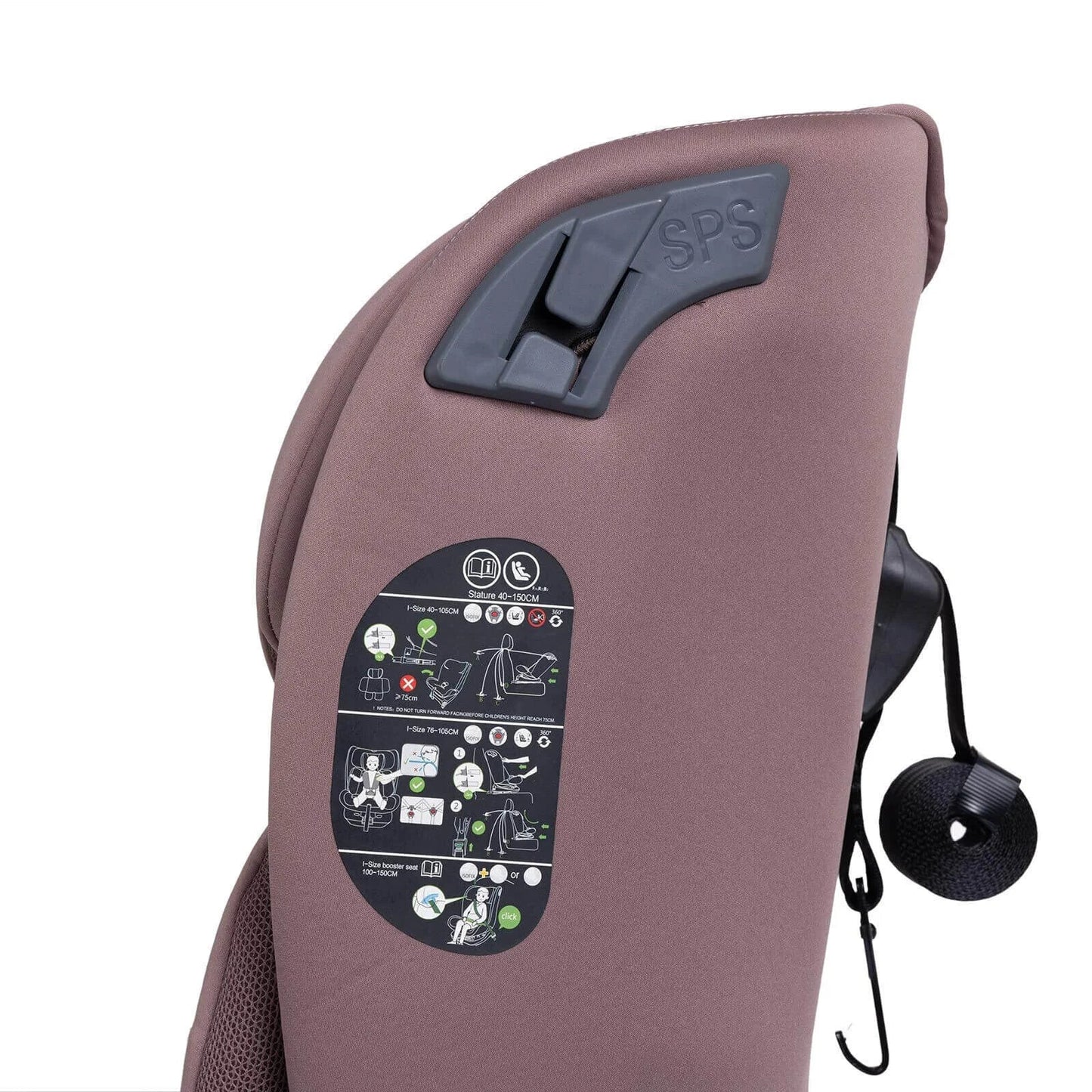 baby plus Pixi i-Size Group 0+/1/2/3 (Birth to 12 Years) Car Seat - Pink
