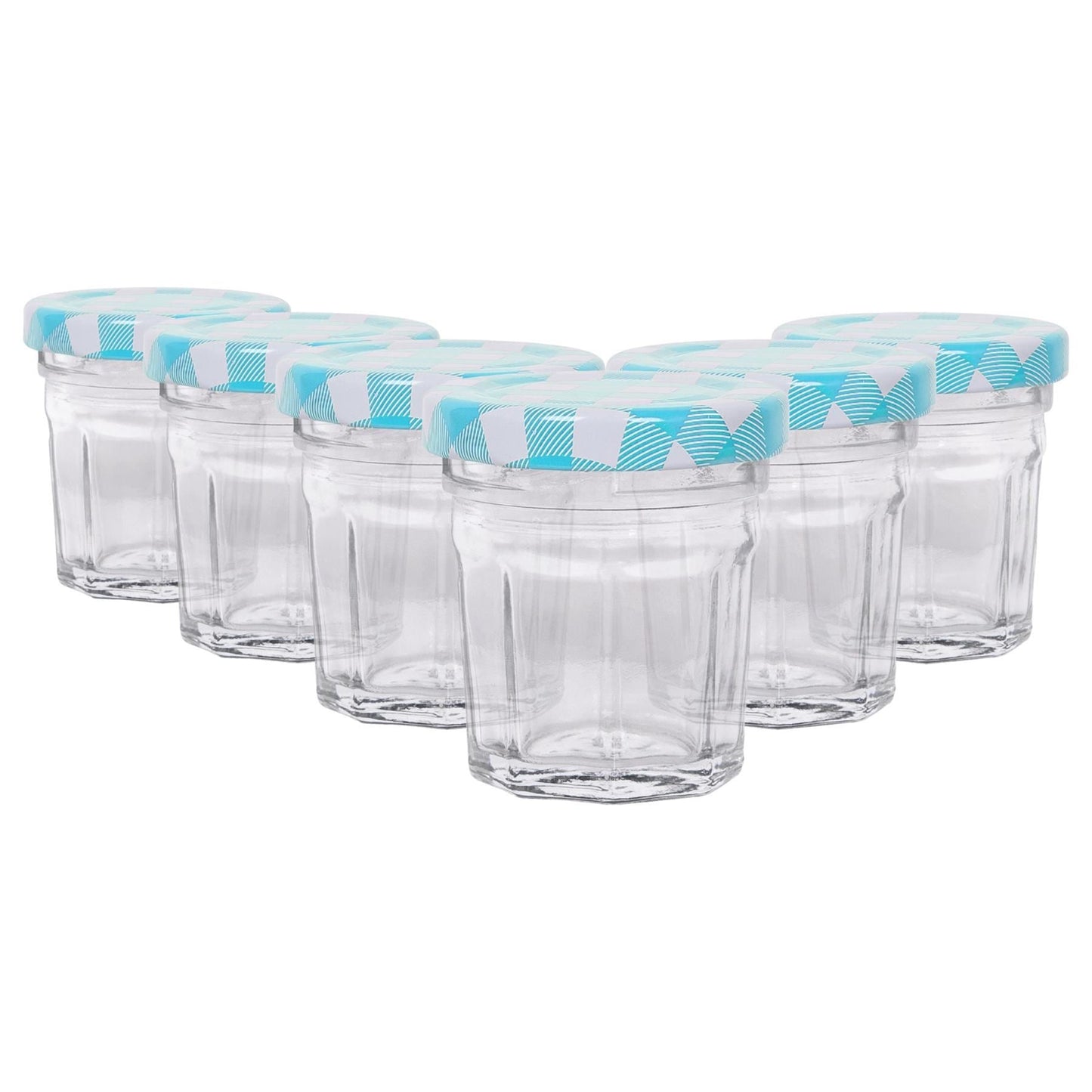 30ml Glass Jam Jars with Lids - Pack of 6