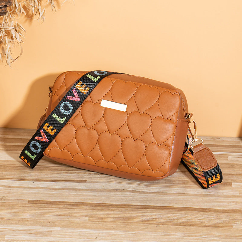 All-matching Casual Heart-shaped Embroidered Bag