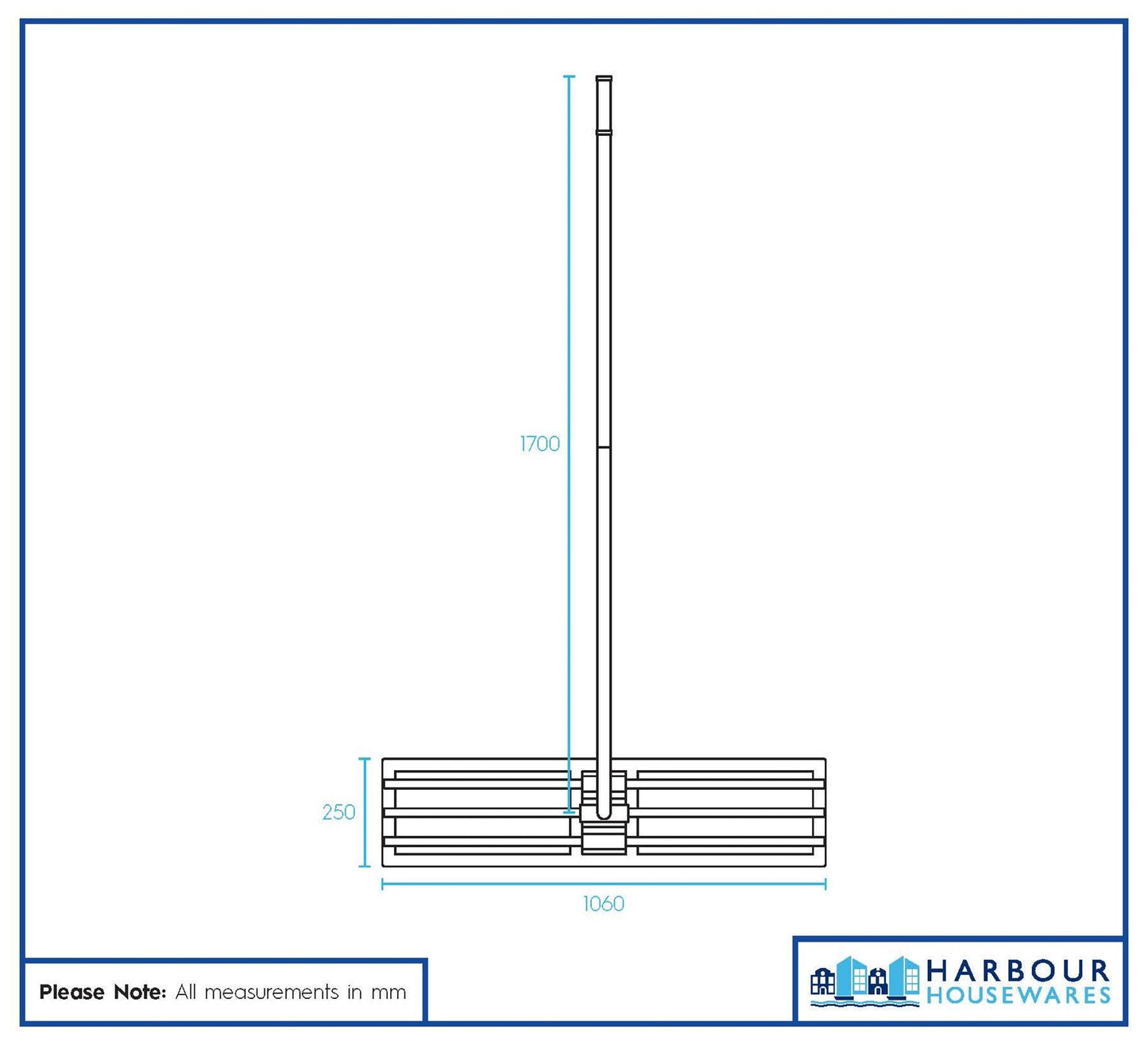 Heavy Duty Iron Lawn Levelling Rake