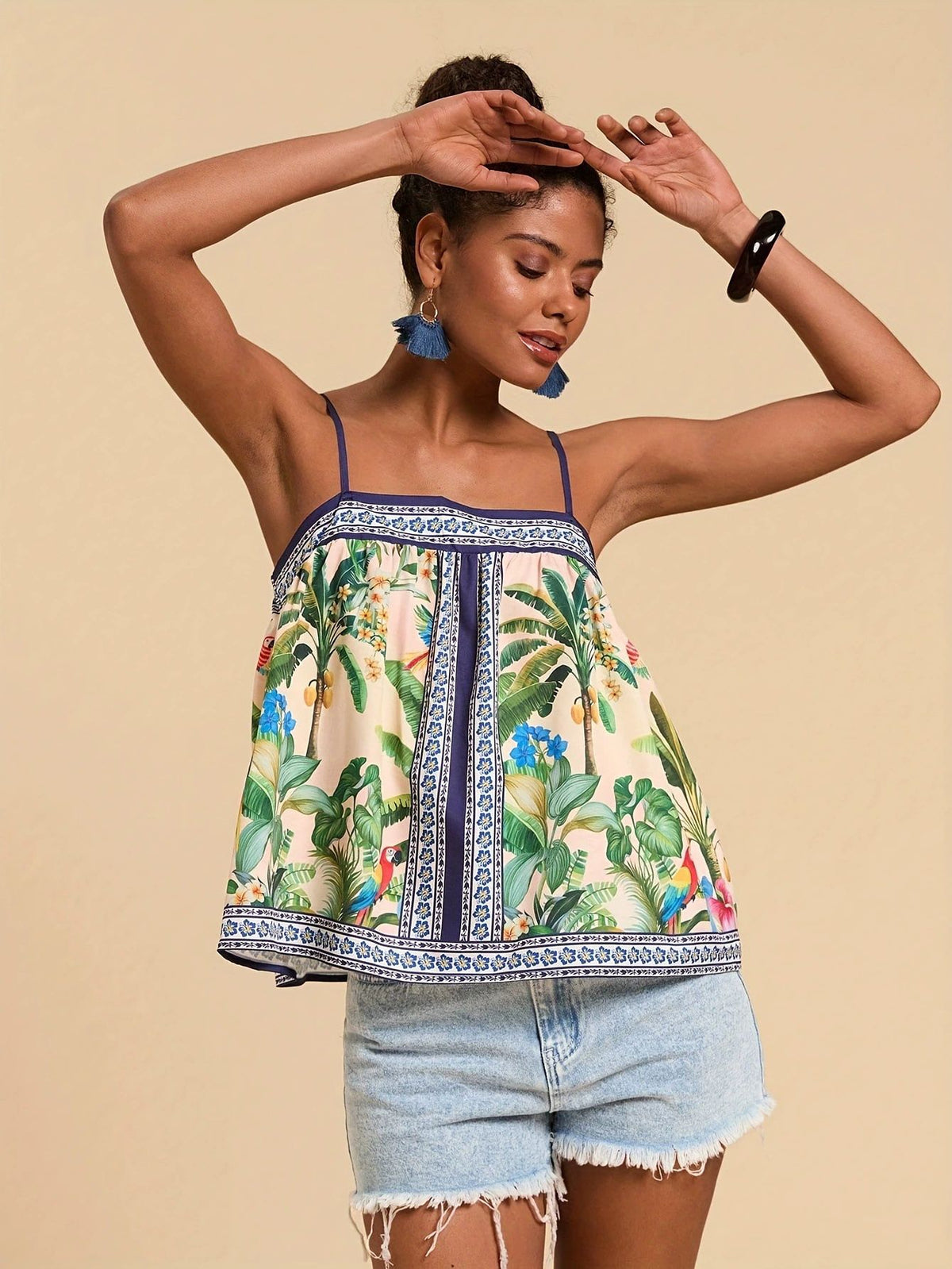 Women's Casual Loose-fit Chic Printed Camisole
