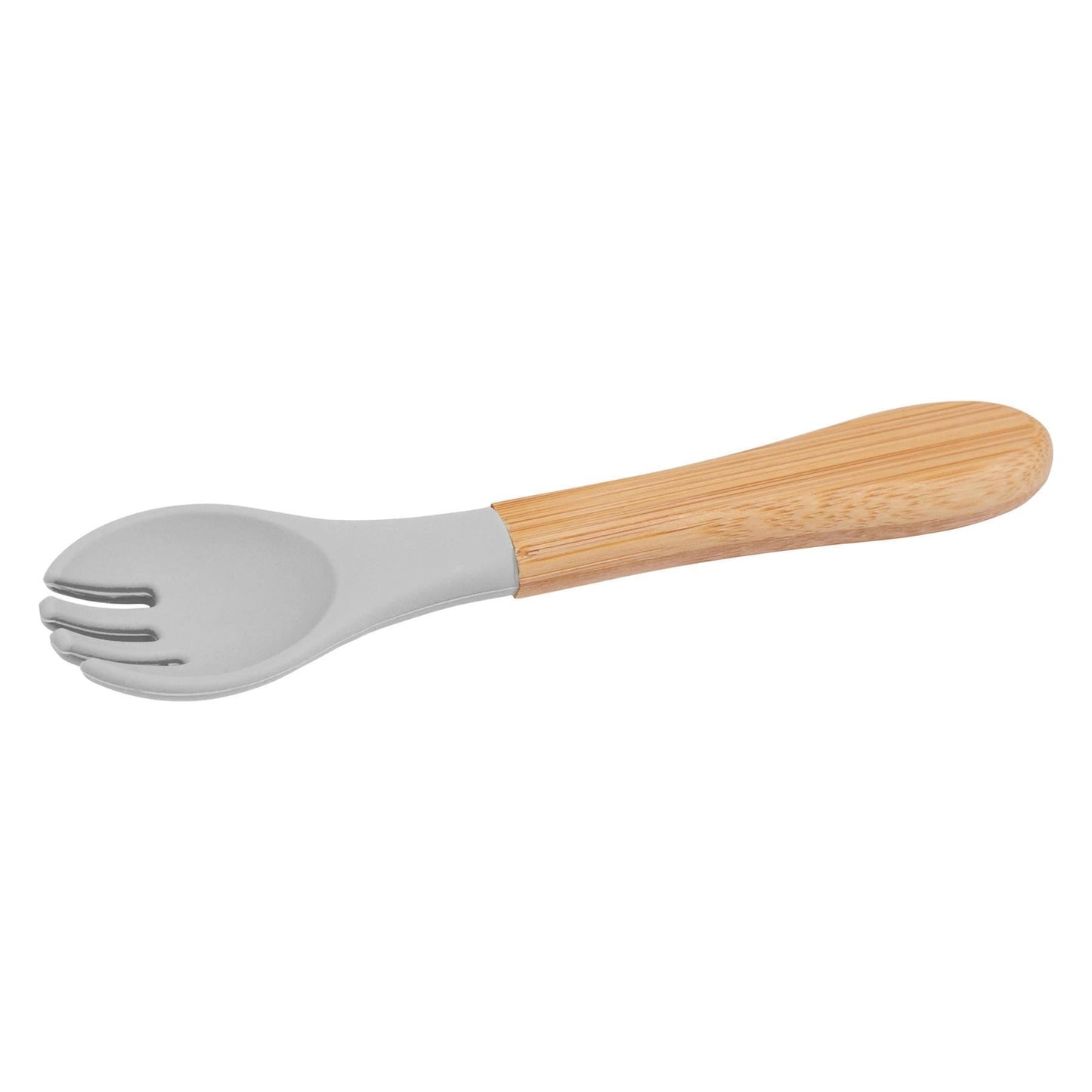 Bamboo Baby Weaning Fork with Silicone Tip