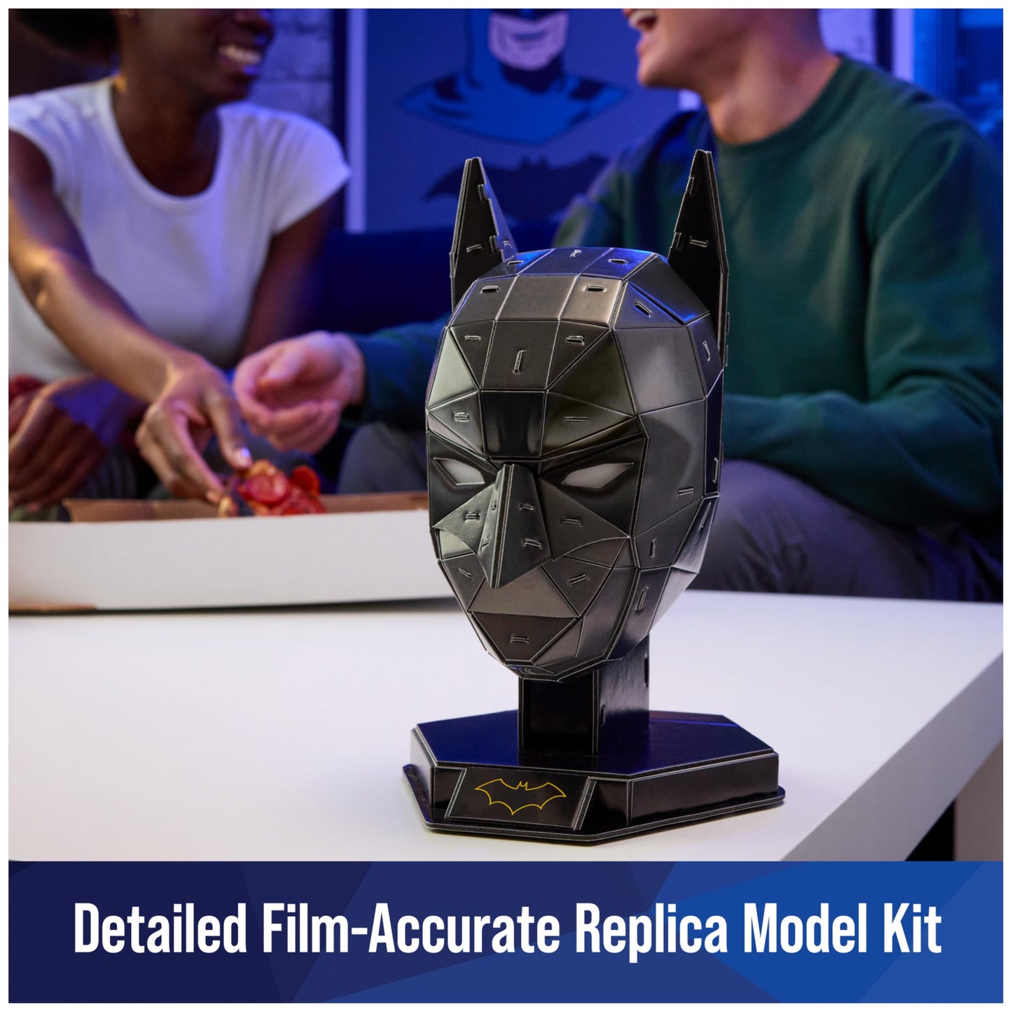4D Build Batman Mask 3D Puzzle Kit with Stand – DC Collectibles & Desk Decor