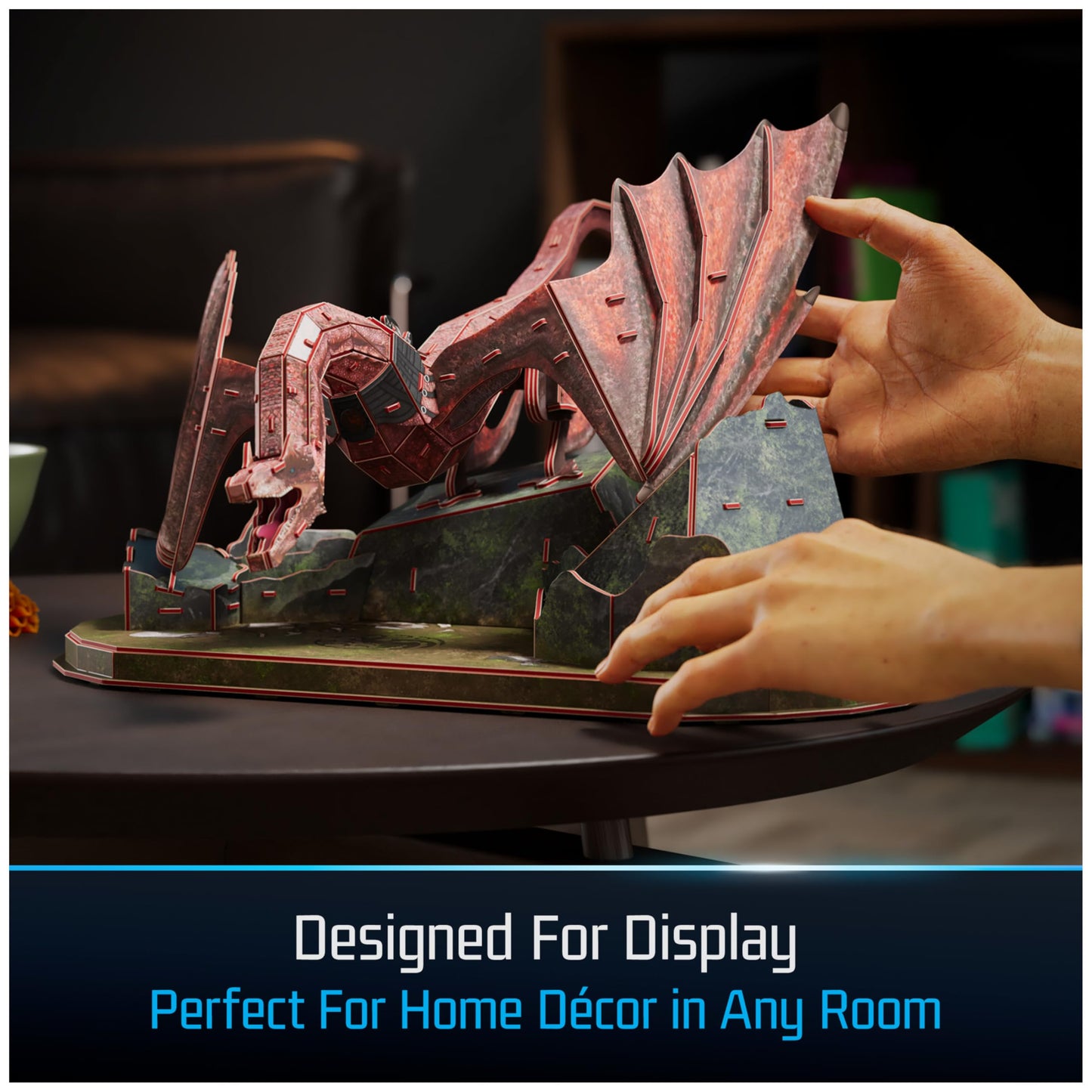 4D Build Caraxes Dragon 3D Model Kit – House of the Dragon, 101-Piece Puzzle & Stand